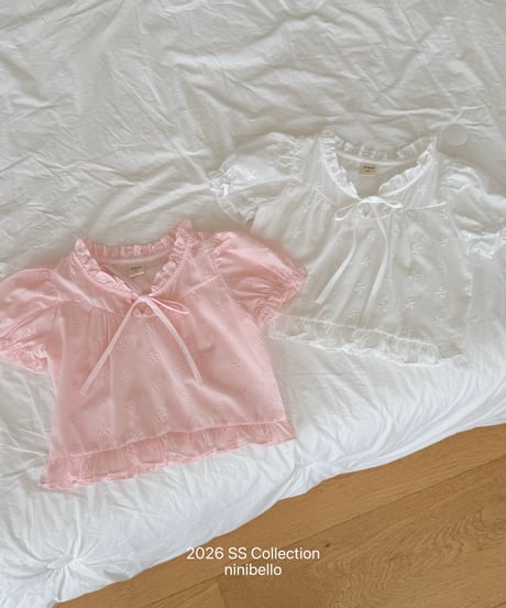 35[予約]ninibello rosie embroidered blouse