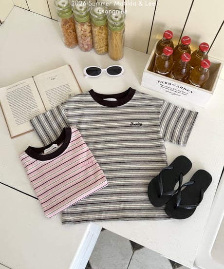 40[予約]matilda&lee slow border tee