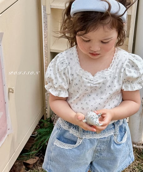 7[予約]poisson flora puff tee