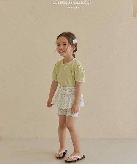 64[予約]melikey shirred 5short skirt leggings