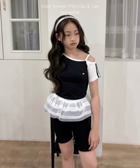 10[予約]matilda&lee color matching line tee
