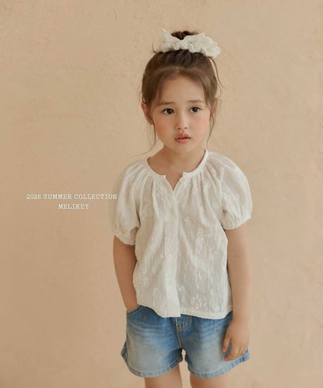 70[予約]melikey mindul shirring blouse