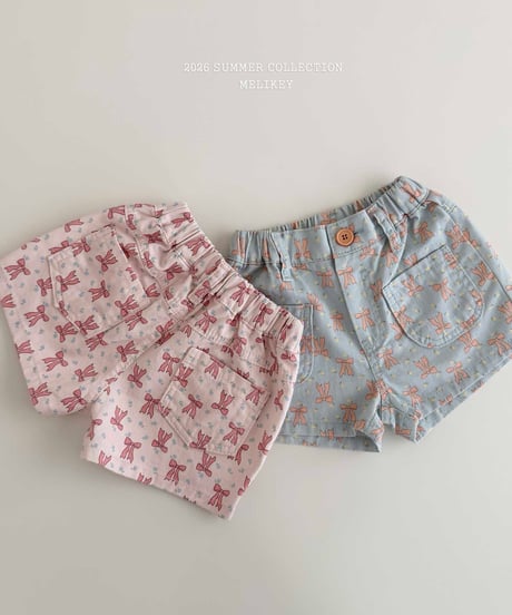 42[予約]melikey colored ribbon shorts