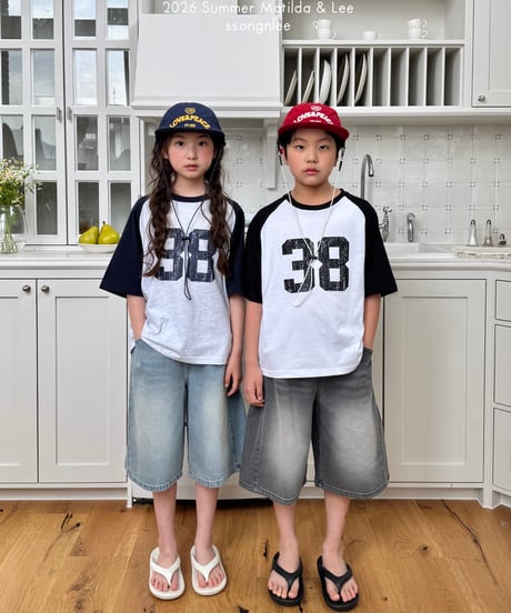 47[予約]matilda&lee 38 color block raglan tee