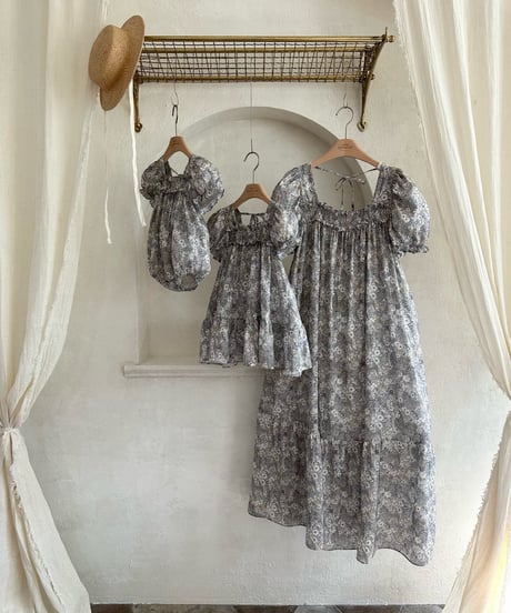 109[予約]monbebe chambray flower ops(adult)