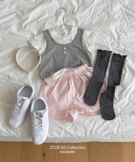 4[予約]ninibello daily sleeveless layered tee