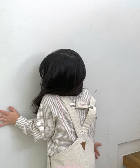 42[予約]jejeunosity cotton berry short overalls