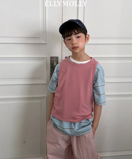 259[予約]ELLYMOLLY slime layered sleeveless