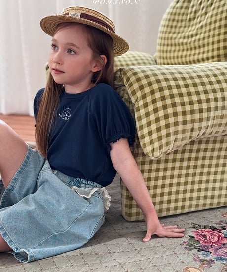11[予約]poisson lalla lace short denim