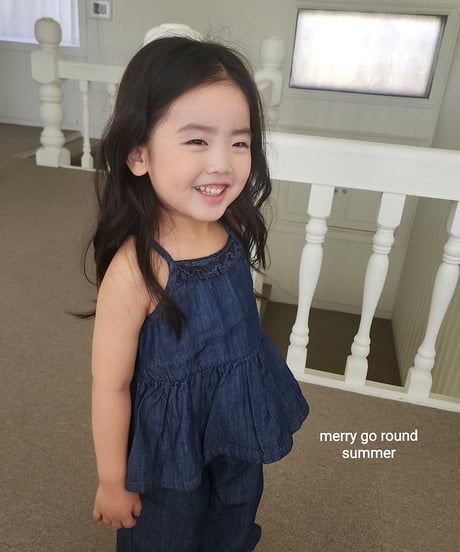17[予約]merry go round denim sleeveless
