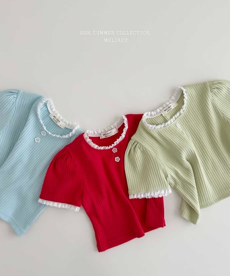 13[予約]melikey soft lace t