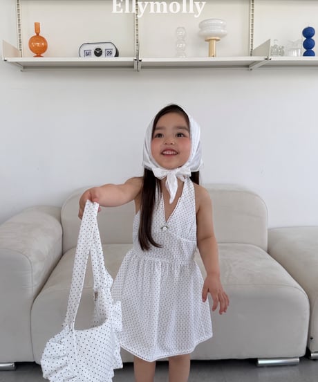 40[予約]ELLYMOLLY dot holter dress