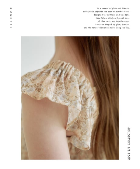 14[予約]ROSETTE sherbet blouse