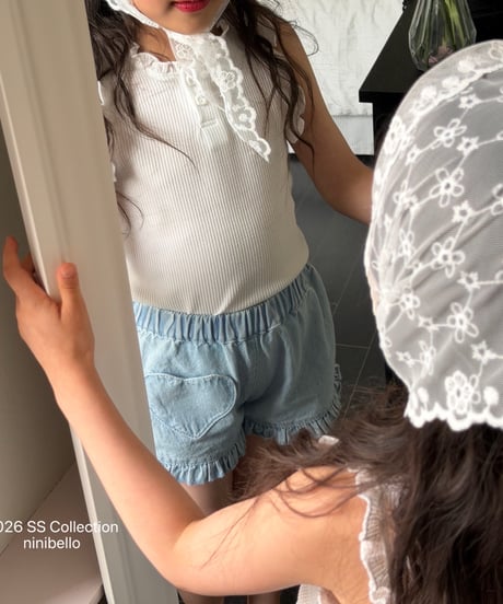 86[予約]ninibello romi frill sleeveless top