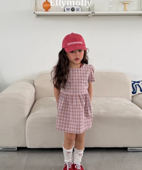 41[予約]ELLYMOLLY mellow check dress