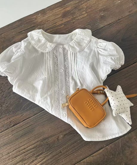 98[予約]aiai classic pintuck white blouse
