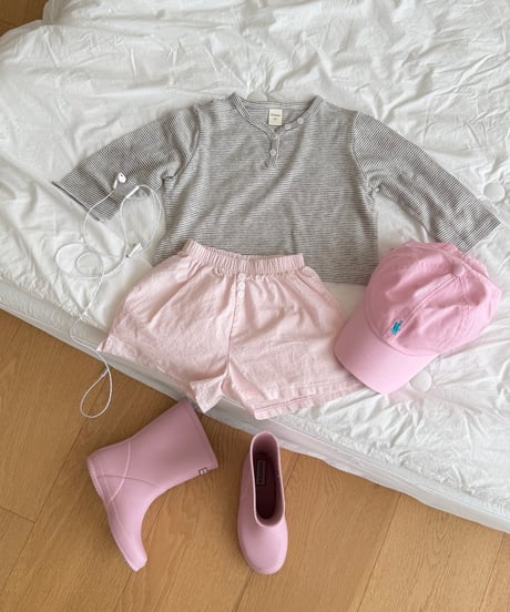 50[予約]ninibello butter button pants