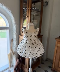 70[予約]marron bubble dress(XS-L)