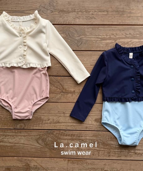 22[予約]La.camel bolero swimwear