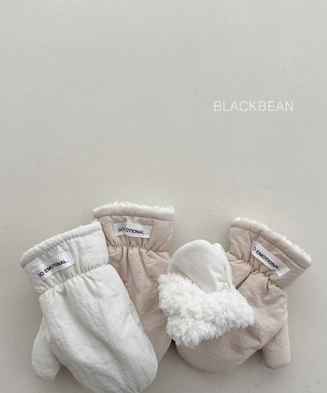 46[予約]blackbean baba padded gloves(kids)