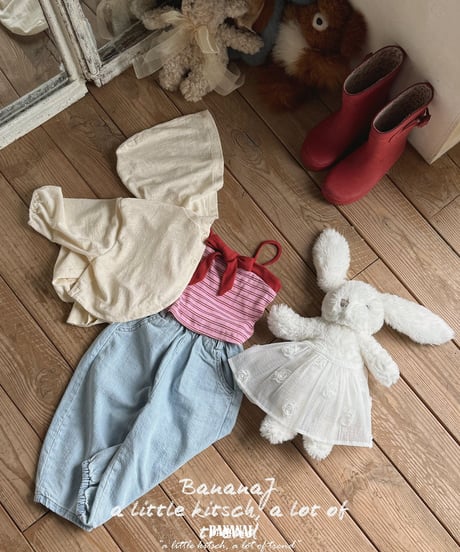 18[予約]BANANAJ pippi ribbon top
