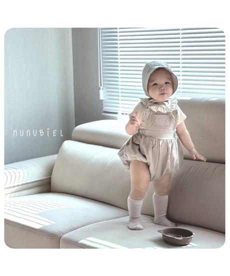 73[予約]nunubiel bebe ribbed frill t-shirts