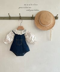 29[予約]monbebe bongbong denim overall pants