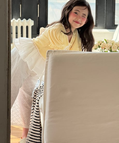 49[予約]ninibello mori punching eyelet pants