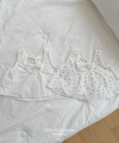 109[予約]ninibello bubble pop sleeveless blouse(baby)