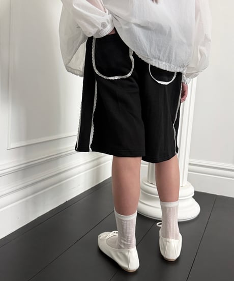64[予約]matilda&lee lace bermuda pants
