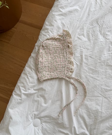 112[予約]ninibello cancan frill bonnet(baby)