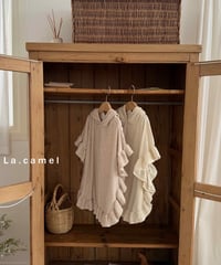 32[予約]La.camel frill terry hood