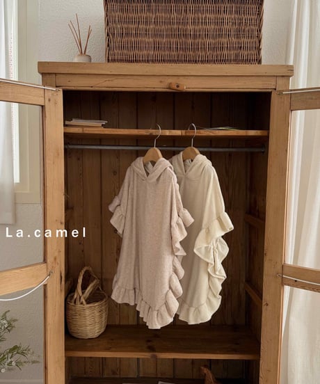 32[予約]La.camel frill terry hood