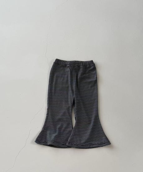 62[予約]aiai fine stripe bootcut leggings