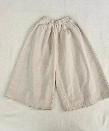 21[予約]mon Atelier sand linen pants