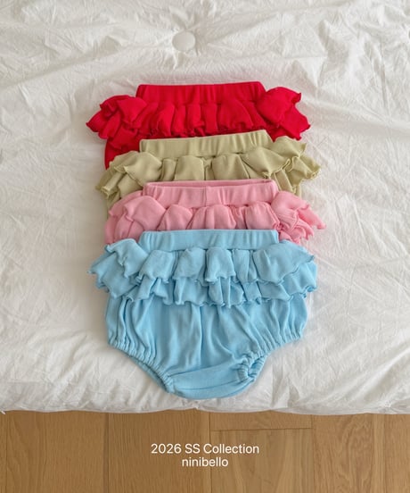 102[予約]ninibello pepper frill bloomers(baby)