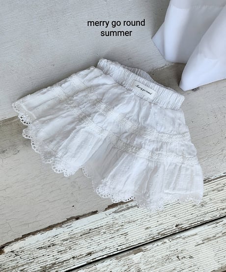 55[予約]merry go round lace skirt