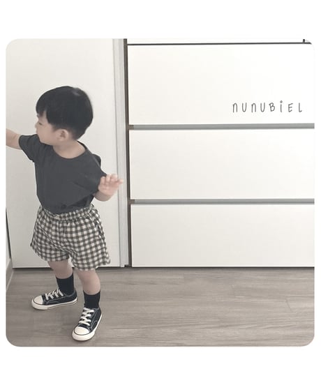 70[予約]nunubiel checkerboard pants
