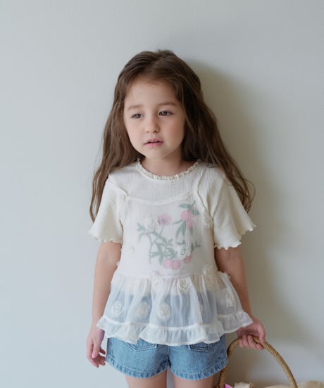 3[予約]momoann peach waffle tee