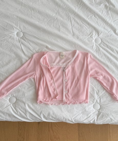25[予約]ninibello sherbet sleeveless cardigan set