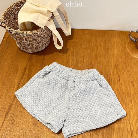 [予約]送料無料 ohho Poigning knit pants
