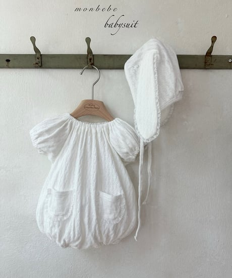 86[予約]monbebe knit balloon suit