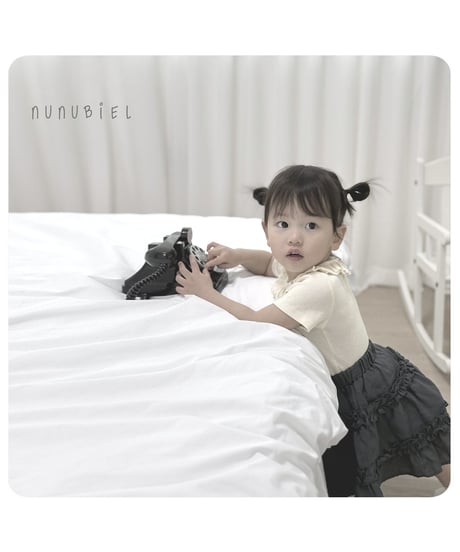 72[予約]nunubiel ribbed frill t-shirts