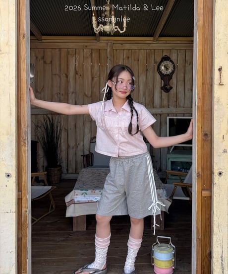 65[予約]matilda&lee 4 line ribbon pants