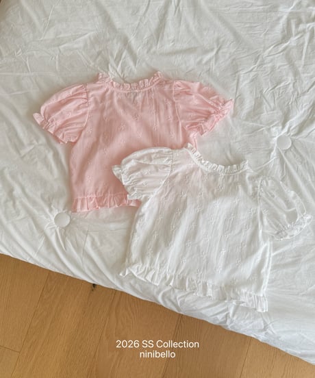 35[予約]ninibello rosie embroidered blouse