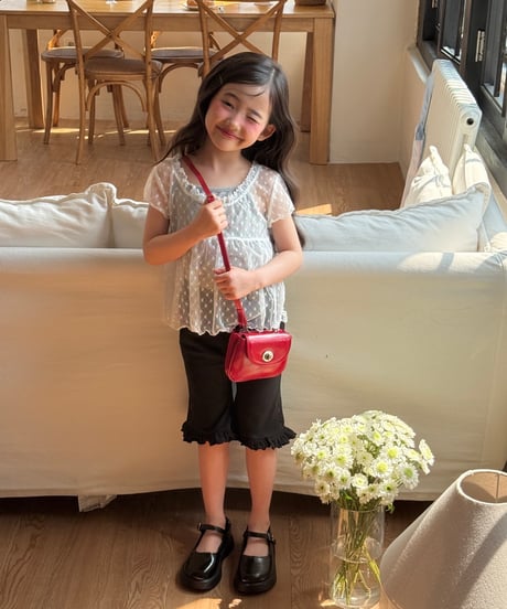 42[予約]ninibello capri frill pants