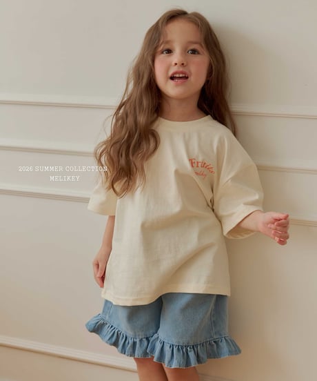 40[予約]melikey frill 5part denim pt