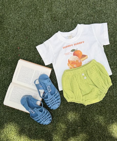 80[予約]ninibello scoop scoop short sleeve t-shirt