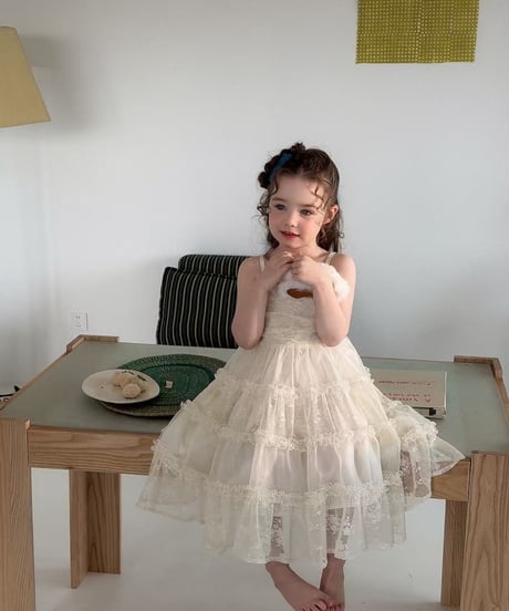 11[予約]aiai blanc lace strap dress