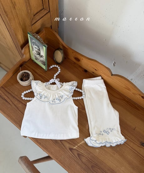10[予約]marron ribbon set up(XS-L)